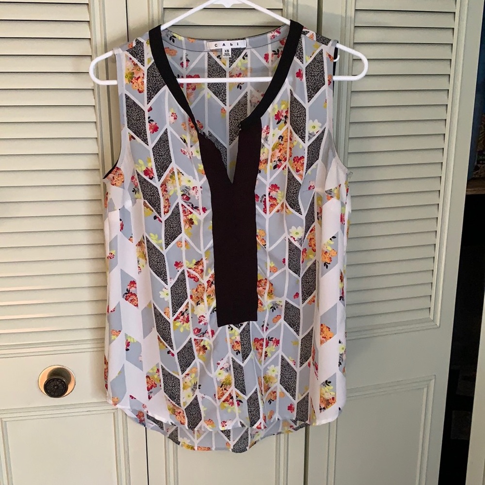 Cabi multicolor dress shirt